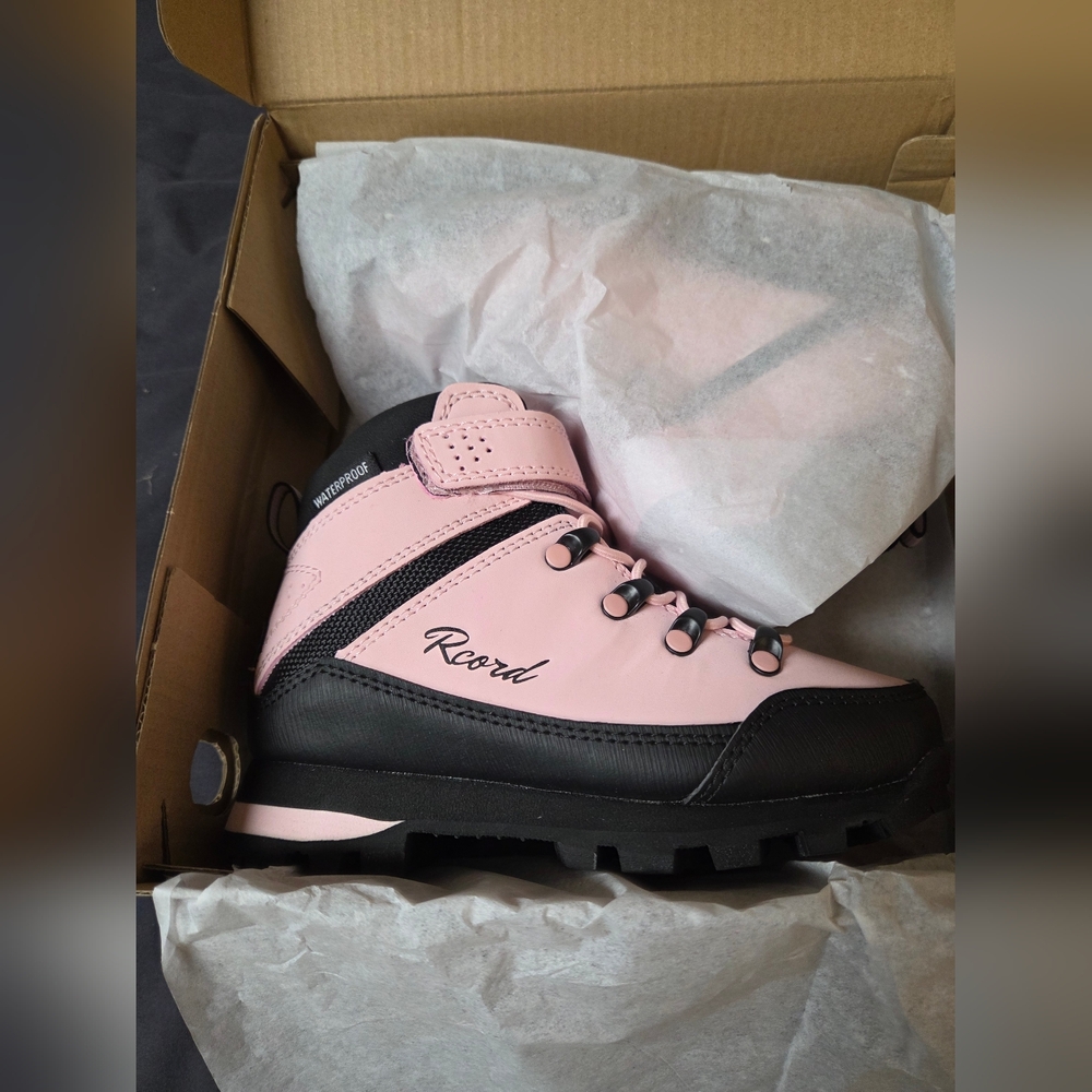 Pink and Black Kids Boots